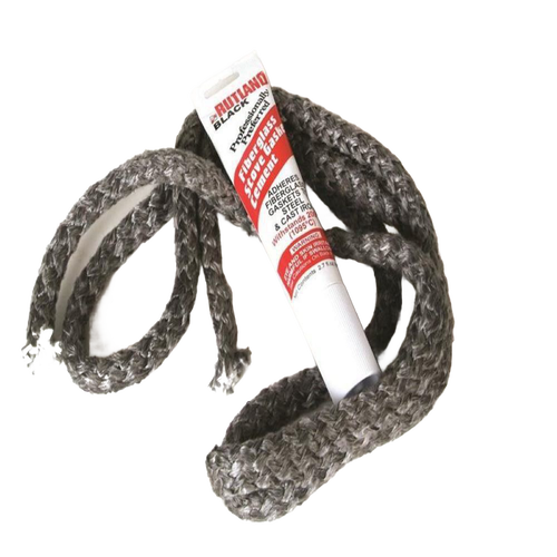 Handcrafted replacement kit featuring seven feet of braided fiberglass rope and a tube of high-temperature stove gasket cement, ideal for airtight wood stoves in Stoves, Hearth Accessories, and Best Sellers collections.
