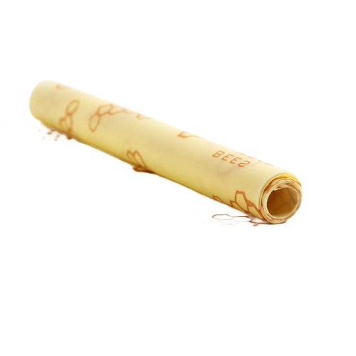 Rolled beeswax-coated muslin cloth for eco-friendly food storage, handcrafted in the USA, ideal for Kitchen & Food, Storage and Serving, Best Sellers, and Promo Eligible collections.