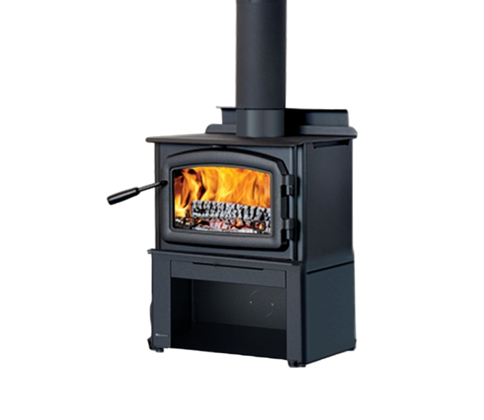 Regency Classic F1150 Small Wood Stove - Pedestal with Wood Storage