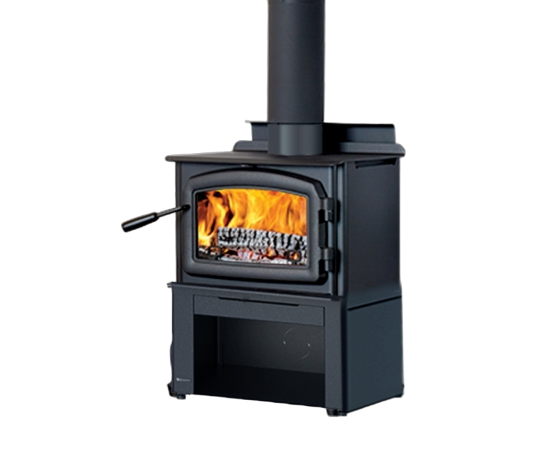 Regency Classic F1150 Small Wood Stove - Pedestal with Wood Storage