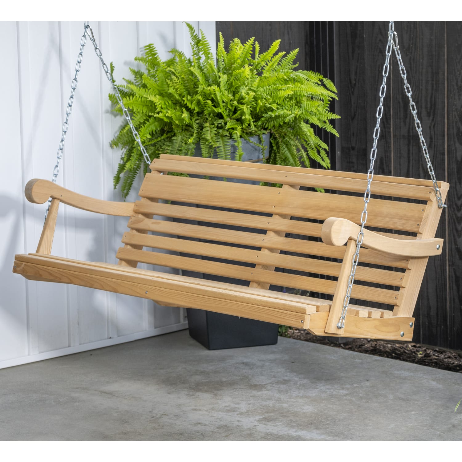 Classic Cypress Porch Swing | Amish Furniture | Lehman's