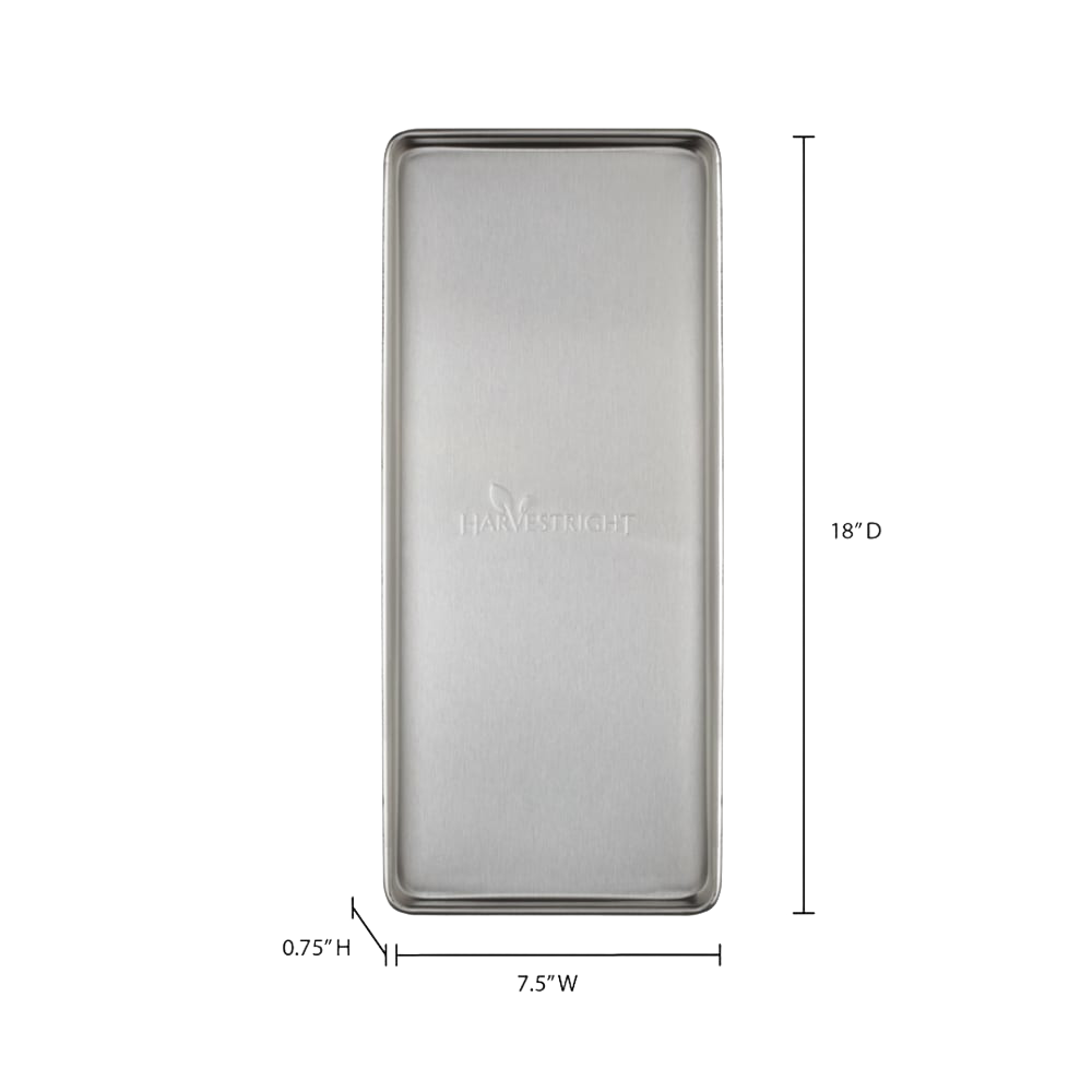 Extra stainless steel freeze drying tray with durable design, sized 5.9 by 16.9 inches, ideal for Kitchen & Food, Food Preservation, Drying, and Best Sellers collections.