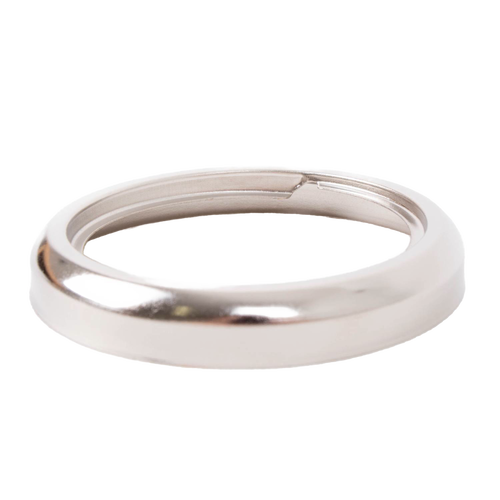 Nickel-plated burner collar with new blade style and thread ring, 2-5/8 inch diameter, compatible with most Aladdin glass lamp fonts, featured in Lamps & Lighting, Parts and Accessories, Lamp Burners and Collars, Best Sellers, and Promo Eligible collections.