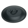 Pre-seasoned cast iron kettle lid with sturdy handle and embossed branding, designed for use with size 5 or 8 cast iron cookware, made in USA and ideal for Kitchen & Food, Cookware, Cast Iron, USA Made, Best Sellers, and Promo Eligible collections.