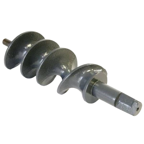 Metal feed auger with a stud, designed for specialty equipment and butchering supplies, handcrafted in the USA and featured in Kitchen & Food and Best Sellers collections.