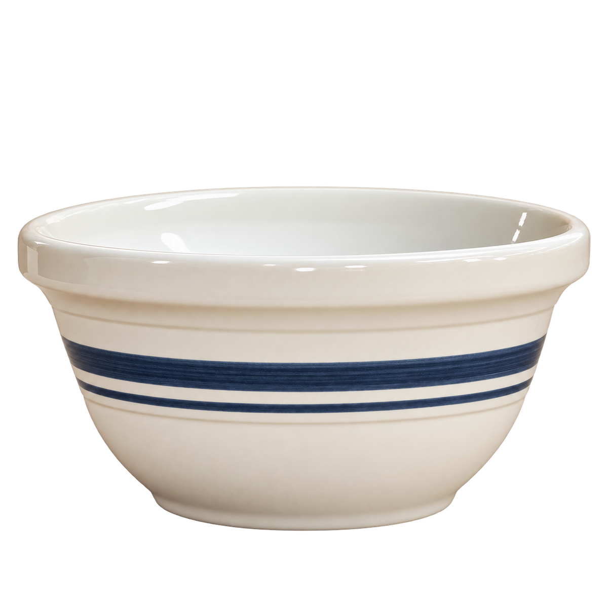 Dominion Stoneware Mixing Bowl – Black Striped