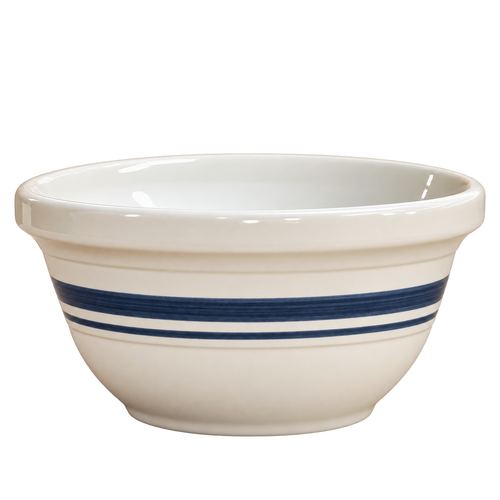 Dominion Stoneware Mixing Bowl – Black Striped