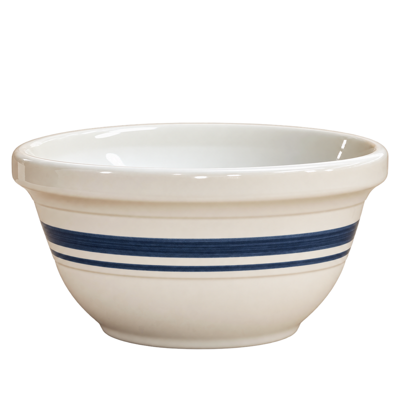 Dominion Stoneware Mixing Bowl – Black Striped
