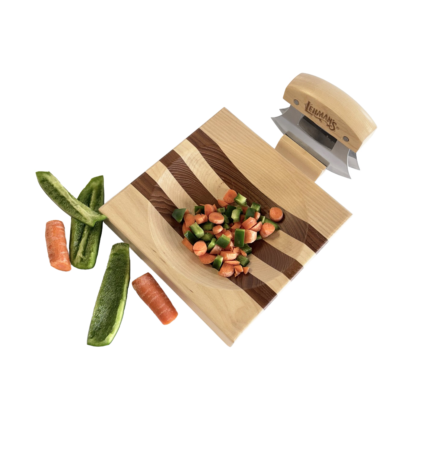 Lehman's Kitchen Double-Bladed Ulu Knife & Bowl Set