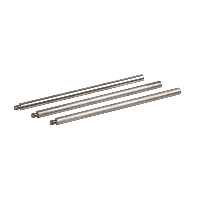 Three lightweight steel rods with threaded ends designed as replacement legs for outdoor cooking equipment, suitable for Farm, Garden & Tool, Camping, and Best Sellers collections.
