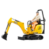 Bruder Toys JCB 8010 CTS Micro Excavator with Worker