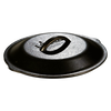 Handcrafted cast iron skillet lid with self-basting tips and sturdy handle, seasoned with natural vegetable oil, ideal for Kitchen & Food, Cookware, Cast Iron, Best Sellers, and Promo Eligible collections.