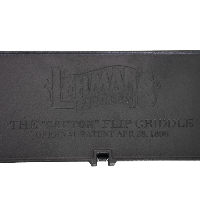 Lehman's Kitchen Family-Size Cast Iron Flip Griddle & Sandwich Press