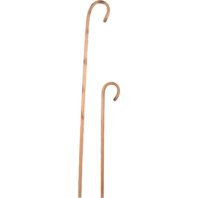 Pair of handcrafted hickory canes with smooth natural lacquered finish, lightweight yet durable for directing livestock, ideal for Farm, Garden & Tool, Animal Care, and USA Made collections.