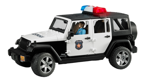 Bruder Toys Jeep Wrangler Rubicon Police Vehicle with Officer
