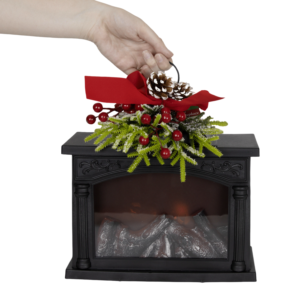 Decorative Glowing Fireplace - 10.8"