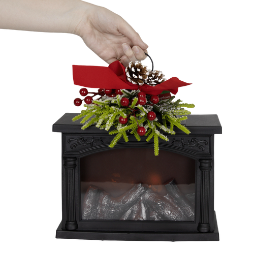 Decorative Glowing Fireplace - 10.8"