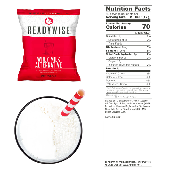 ReadyWise Emergency Whey Milk Alternative (120)
