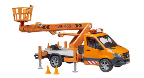 Bruder Toys MB Sprinter Work Platform with Light & Sound