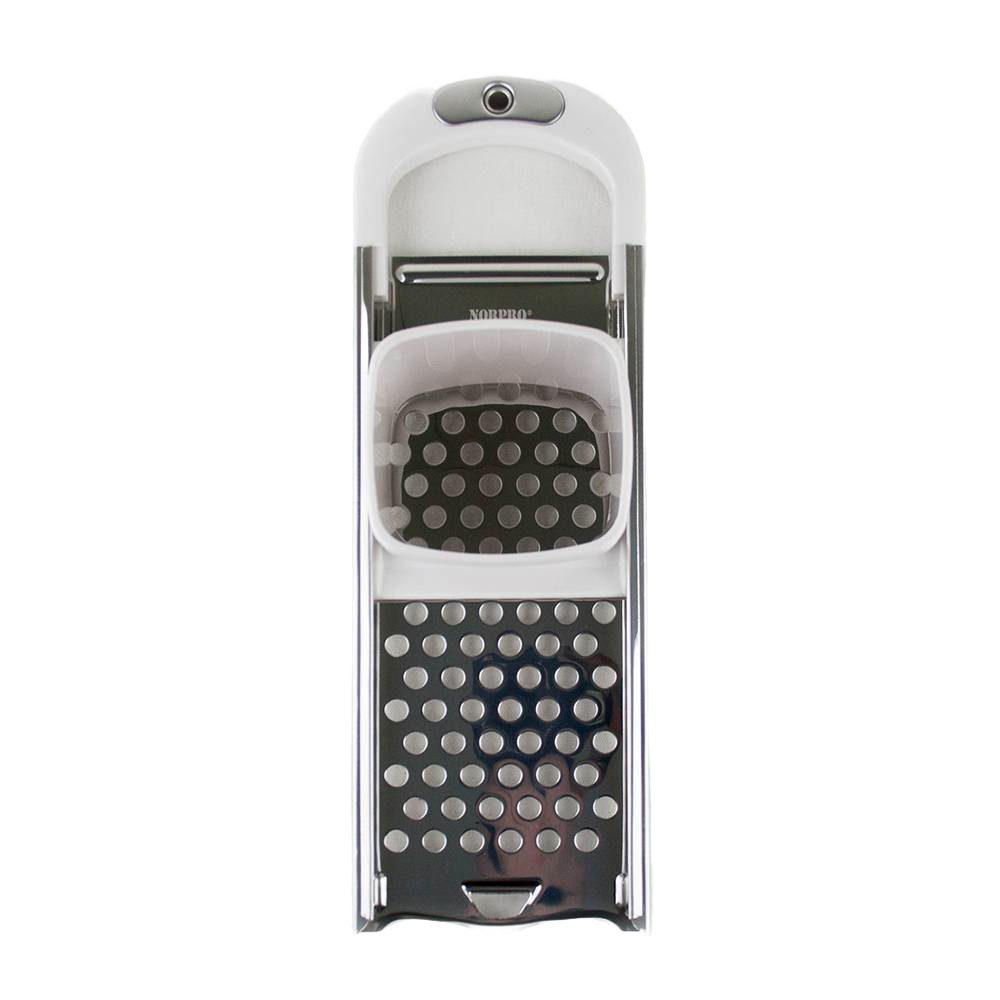 Handcrafted Spaetzle Maker grater with sliding square hopper, made of durable plastic and metal, perfect for Kitchen & Food, Cookware, Baking Supplies, and Best Sellers collections.
