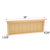 Medium wooden bee frame with wired beeswax foundation for added stability, handcrafted in the USA, Amish made, suitable for various hive sizes and beekeeping supplies collections.