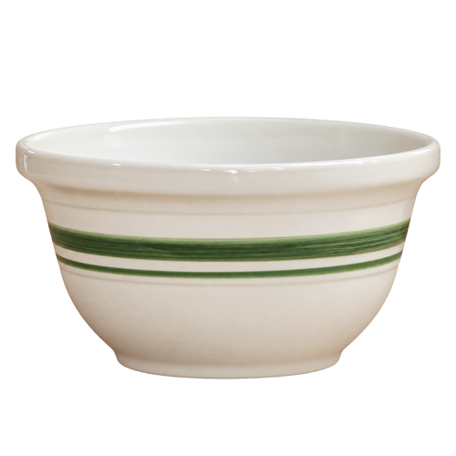 Dominion Stoneware Mixing Bowl – Green Striped