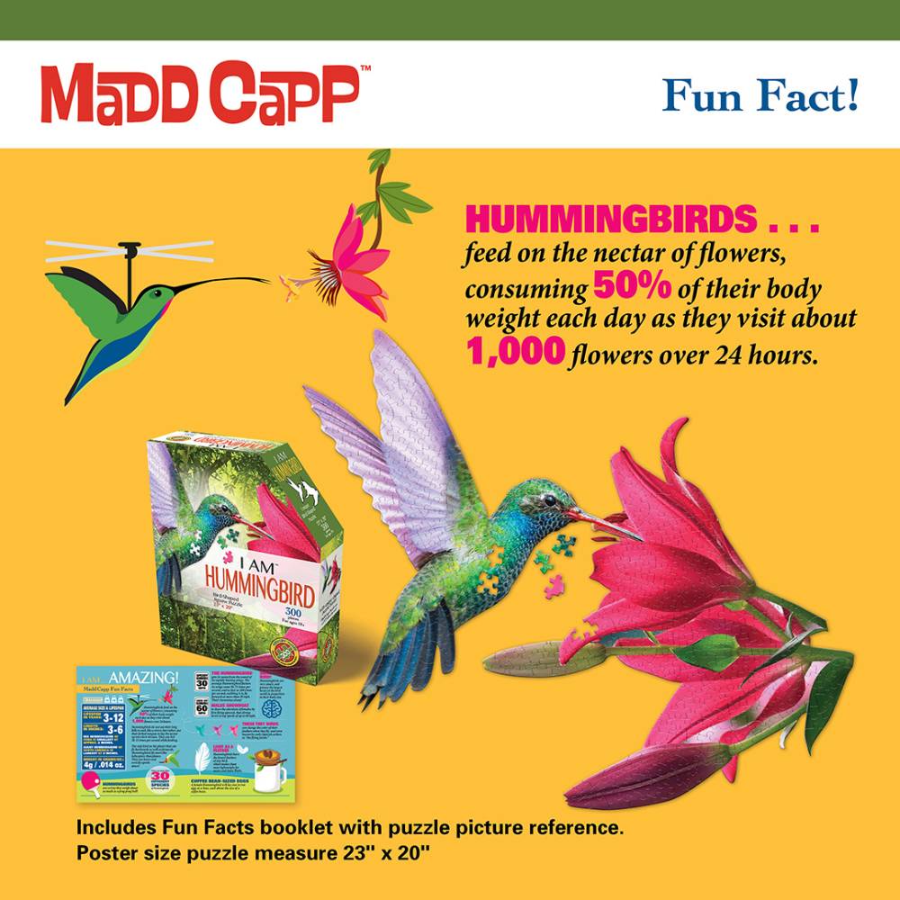 Shaped Jigsaw Puzzle - Hummingbird | Lehman's