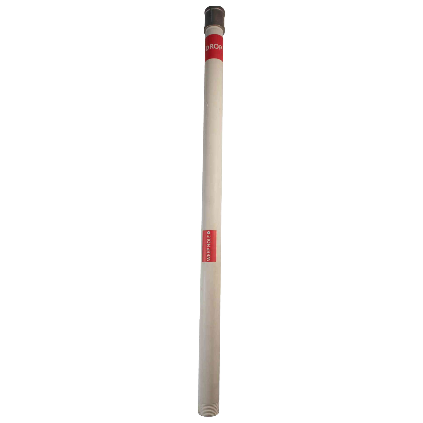 Handcrafted white PVC drop pipe with red labeled connection points, made in USA, designed for deep well pumps in water pump, Appliances, USA Made, and Pump Parts and Tools collections.