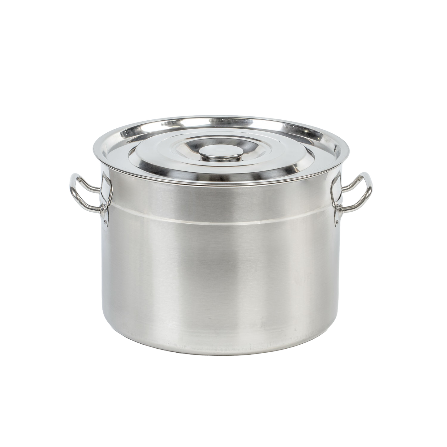Heavy-duty stainless steel canner and stockpot with lid and side handles, designed for water bath canning, food preservation, and versatile kitchen use in pots and pans collections.