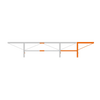 Diagram of a metal extension frame for a chain sawmill with a log lifter attachment highlighted in orange, designed for increased sawing length in Farm, Garden & Tool, Wood Cutting and Hauling, and Best Sellers collections.