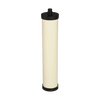 Replacement ceramic water filter element with black end caps designed to reduce chlorine, bacteria, cysts, sediment, and heavy metals, suitable for Appliances, Emergency Supplies, and Water Heating and Treatment collections.