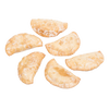 Six handmade cherry fry pies with a golden crust and powdered sugar dusting, perfect for Kitchen & Food, Snacks and Sweets, USA Made, Best Sellers, and Promo Eligible collections.