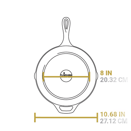 Lodge Seasoned Cast Iron Cardinal Skillet - 10.25"