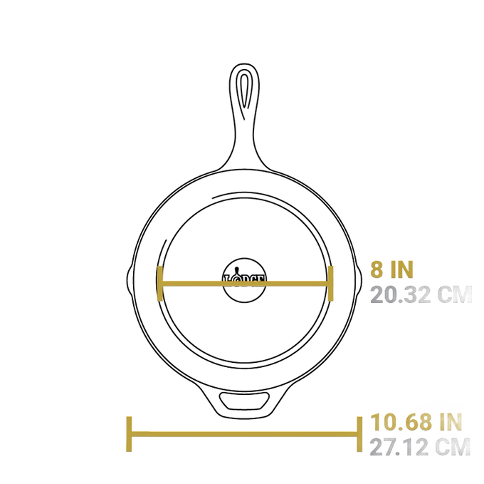 Lodge Seasoned Cast Iron Cardinal Skillet - 10.25"