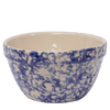 Stoneware Shoulder Bowl – Sponge Blue