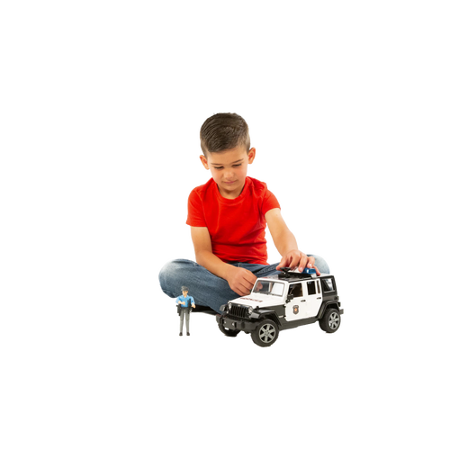Bruder Toys Jeep Wrangler Rubicon Police Vehicle with Officer