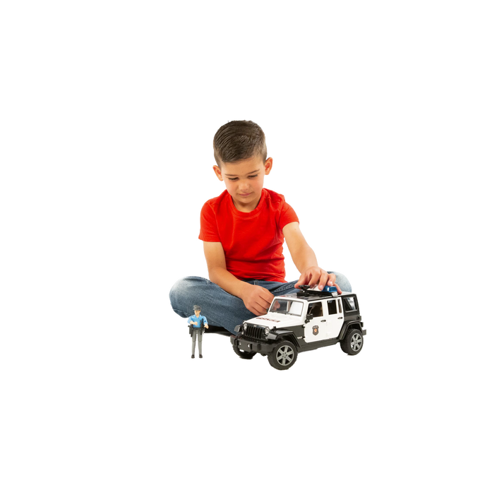 Bruder Toys Jeep Wrangler Rubicon Police Vehicle with Officer
