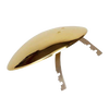 Polished brass parabolic reflector designed to focus light for pressure lamps, a handcrafted addition ideal for Lamps & Lighting, Parts and Accessories, Other Parts, and Best Sellers collections.