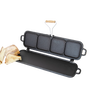 Lehman's Kitchen Family-Size Cast Iron Flip Griddle & Sandwich Press
