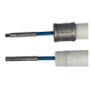 White PVC drop pipe kit with metal lift rod connections, handcrafted and made in USA, designed for use in deep well pumps and water pump parts within top-selling appliance collections.