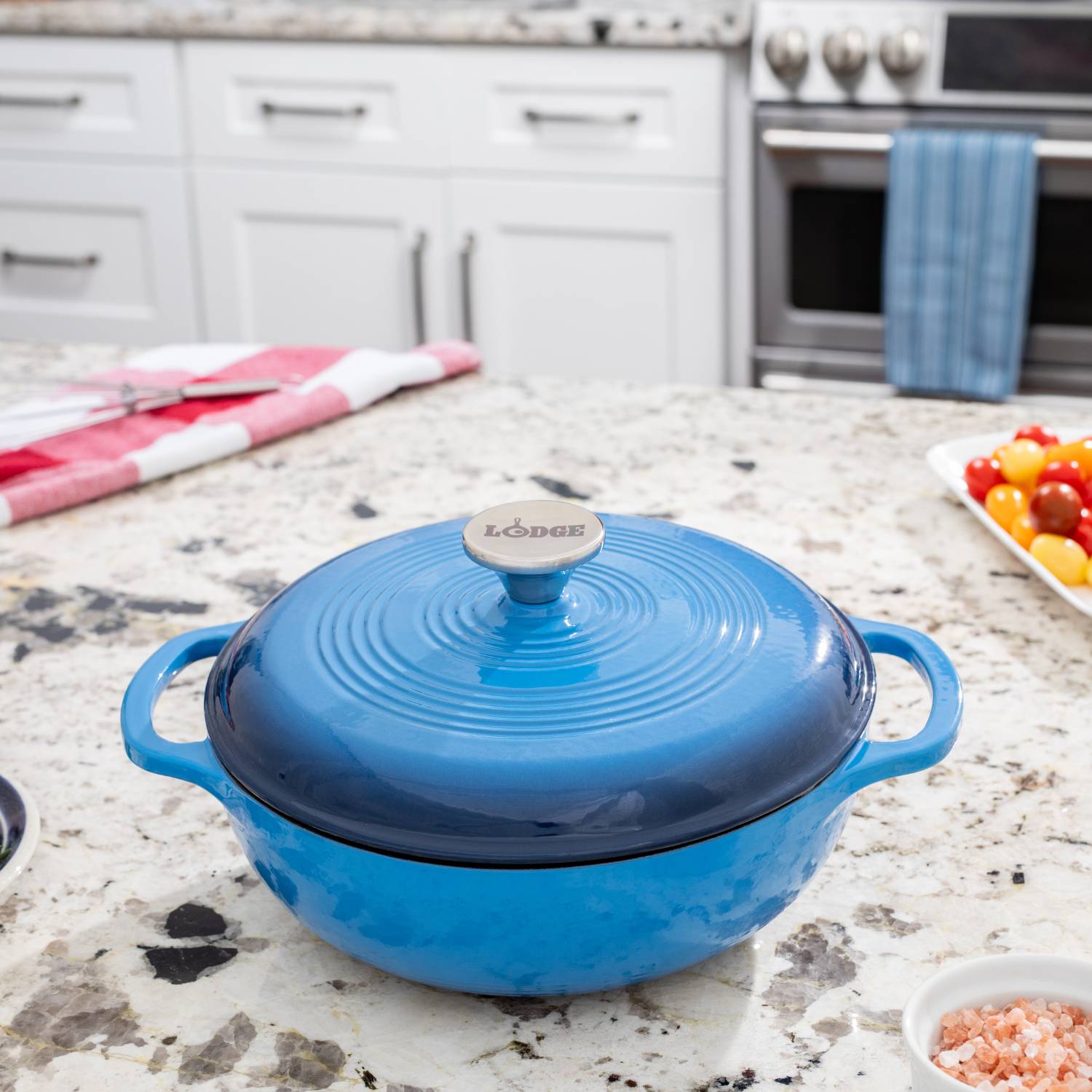 Lodge ENAMELED CAST IRON エナメル キャストアイアン Lodge Enameled Cast Iron 3qt. Dutch Oven | Lehman's