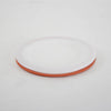 Reusable wide-mouth canning lid with a white plastic top and orange sealing ring, made in USA and ideal for Kitchen & Food, Food Preservation, and Canning collections.