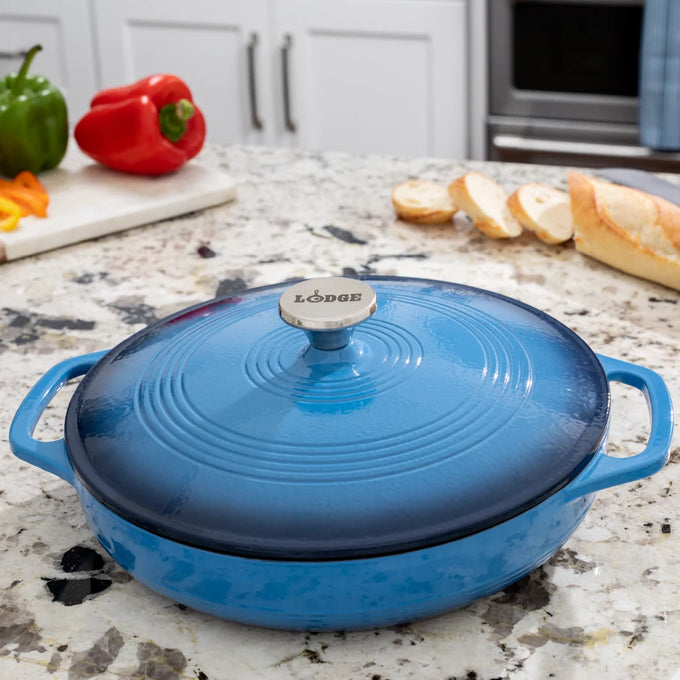 Lodge Essential Enamel Braiser - 3.6 Qt