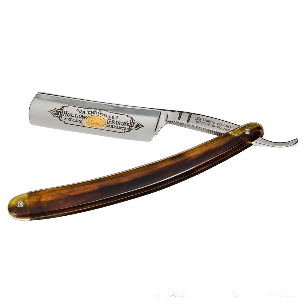 Vintage-inspired straight razor with polished steel blade and rich brown handle, handcrafted for a close shave, featured in Health & Wellness, Grooming and Personal Hygiene, and Best Sellers collections.