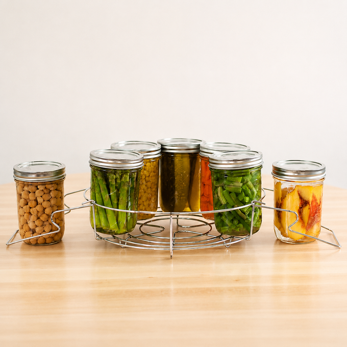 Canning Jar Rack for Stainless Steel Canner
