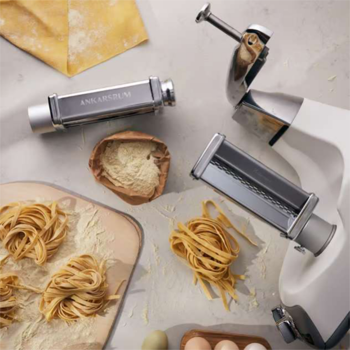 Ankarsrum Pasta Roller and Fettuccine Cutter Kit