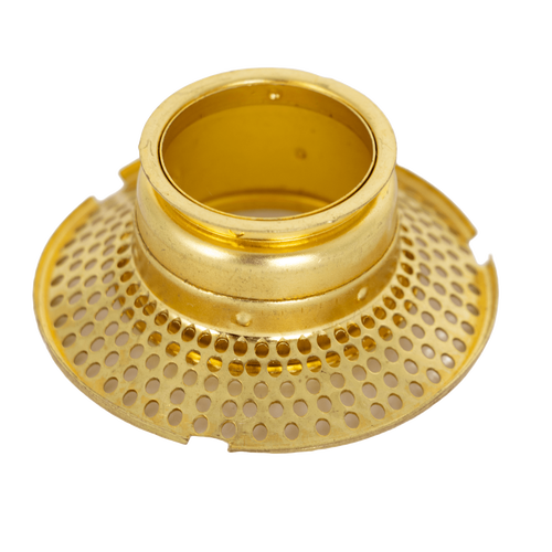 Handcrafted brass outer wick tube with perforated design, compatible with Aladdin lamp burners, featured in Lamps & Lighting, Parts and Accessories, Wicks and Mantles, Best Sellers, and Promo Eligible collections.