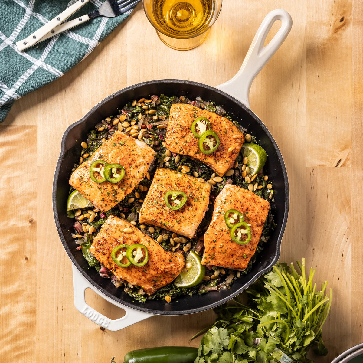 Lodge Essential Enamel Cast Iron Skillet - 11"