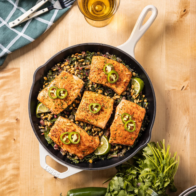 Lodge Essential Enamel Cast Iron Skillet - 11"