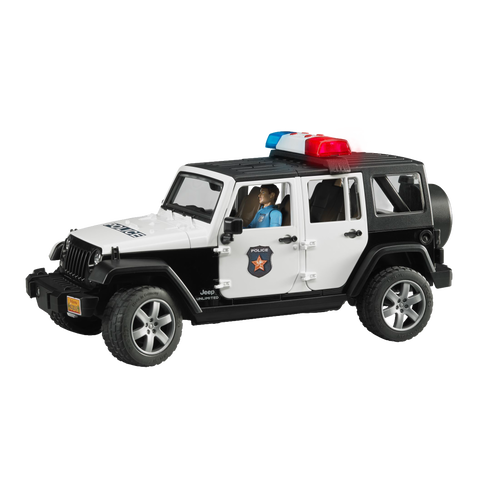 Bruder Toys Jeep Wrangler Rubicon Police Vehicle with Officer